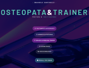 Osteopata e trainer - Emanuele Santinelli