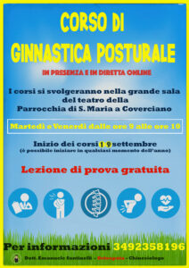 Corso ginnastica posturale a Firenze.