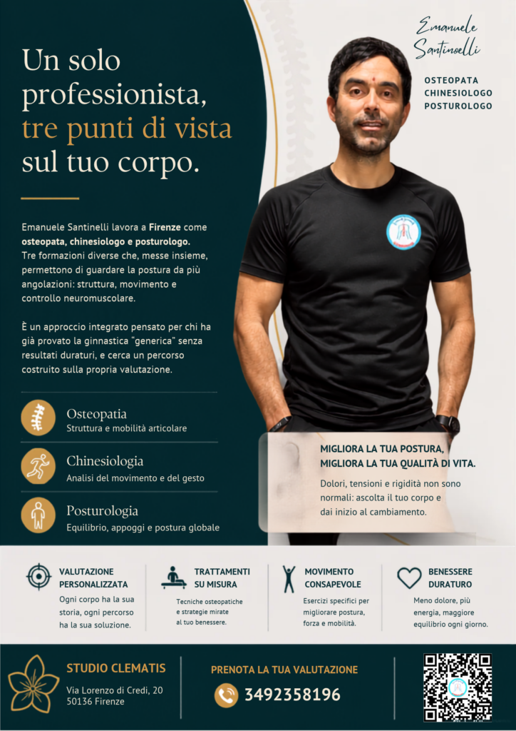 Emanuele Santinelli - Osteopata - Chinesiologo - Personal trainer